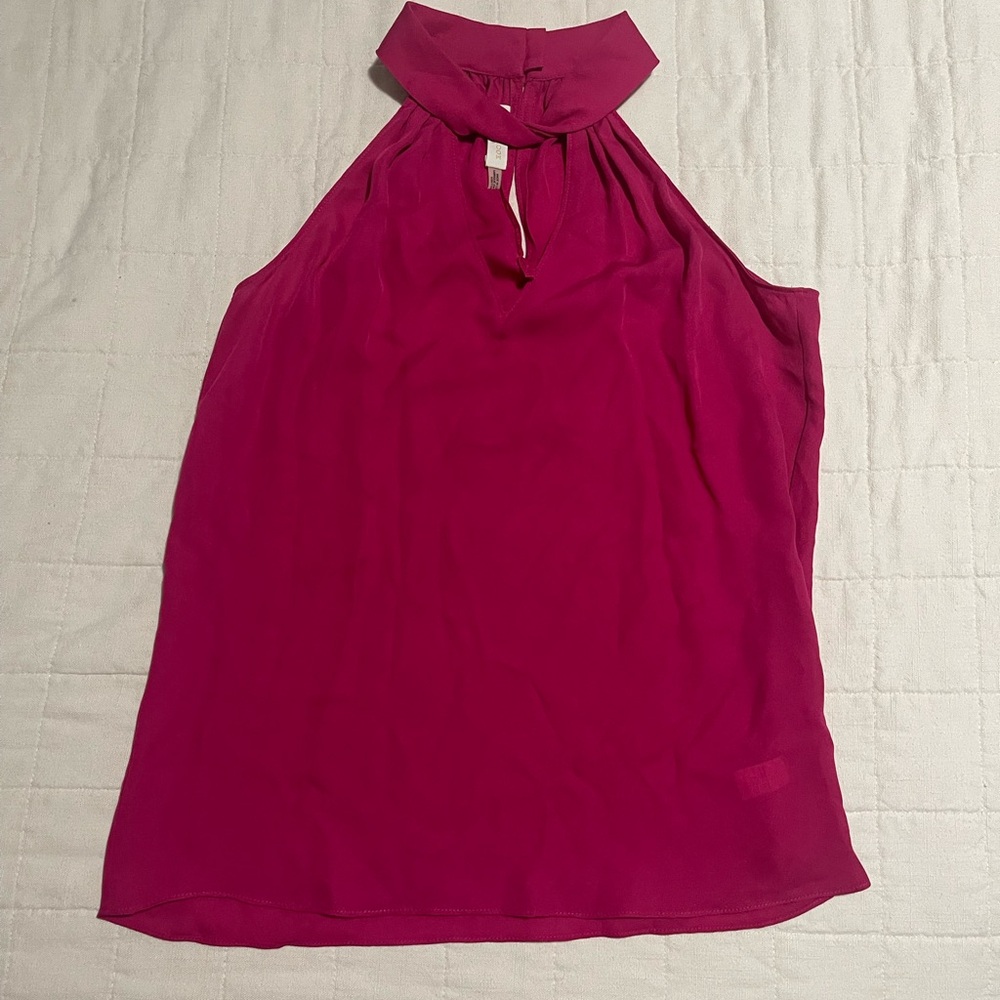 RAMY BROOK silk high neck top sleeveless size xxs